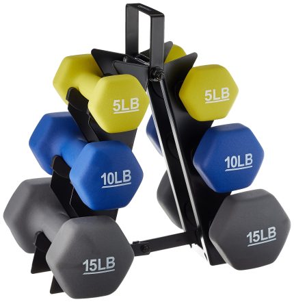 Neoprene Dumbbell Hand Weights for Exercise and Muscle Toning